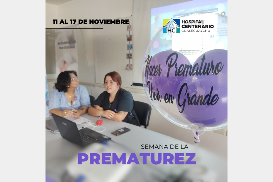 Se celebró la semana de la Prematurez en el Hospital Centenario